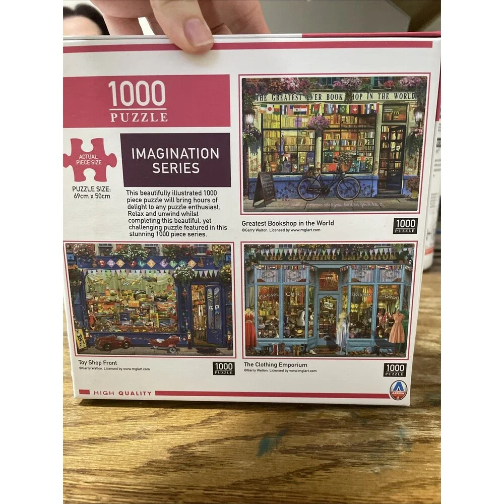 Imagination Series: Toy Shop Front 1000 Piece Jigsaw Puzzle Used
